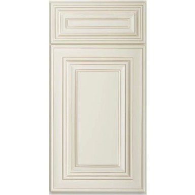 Антични бели кухненски шкафове